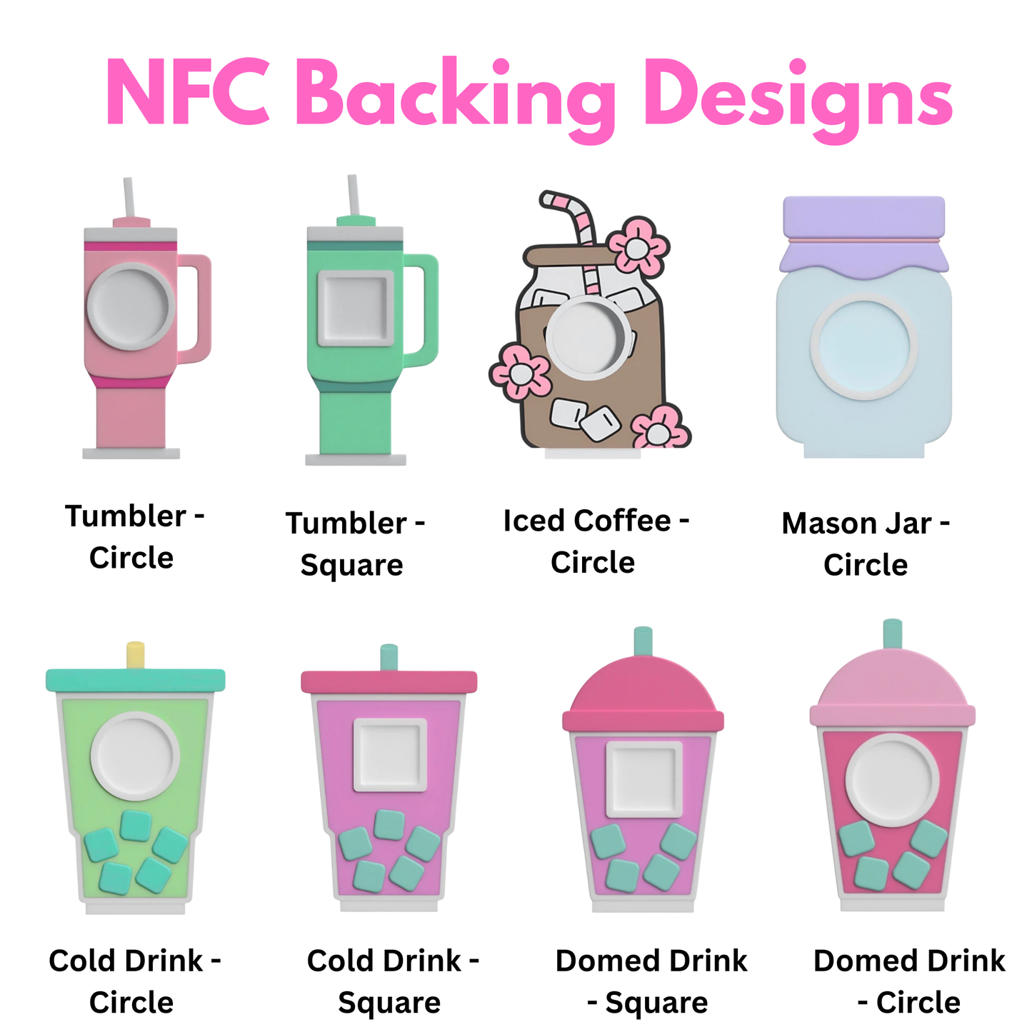 NFC Tap To Pay Follow Stands & Keychain Bundle
