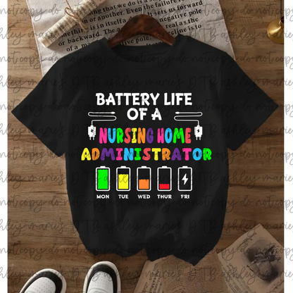 Battery Life of a Healthcare Worker Apparel