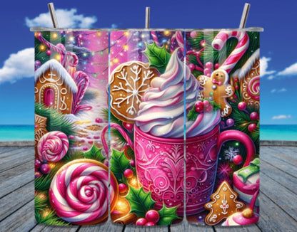 Sublimation Drinkware Wraps- Christmas Designs