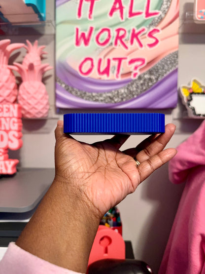 Ribbed Soap Saver Dish 3D Printed