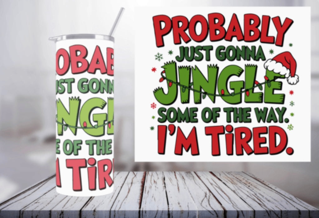 Sublimation Drinkware Wraps- Christmas Designs