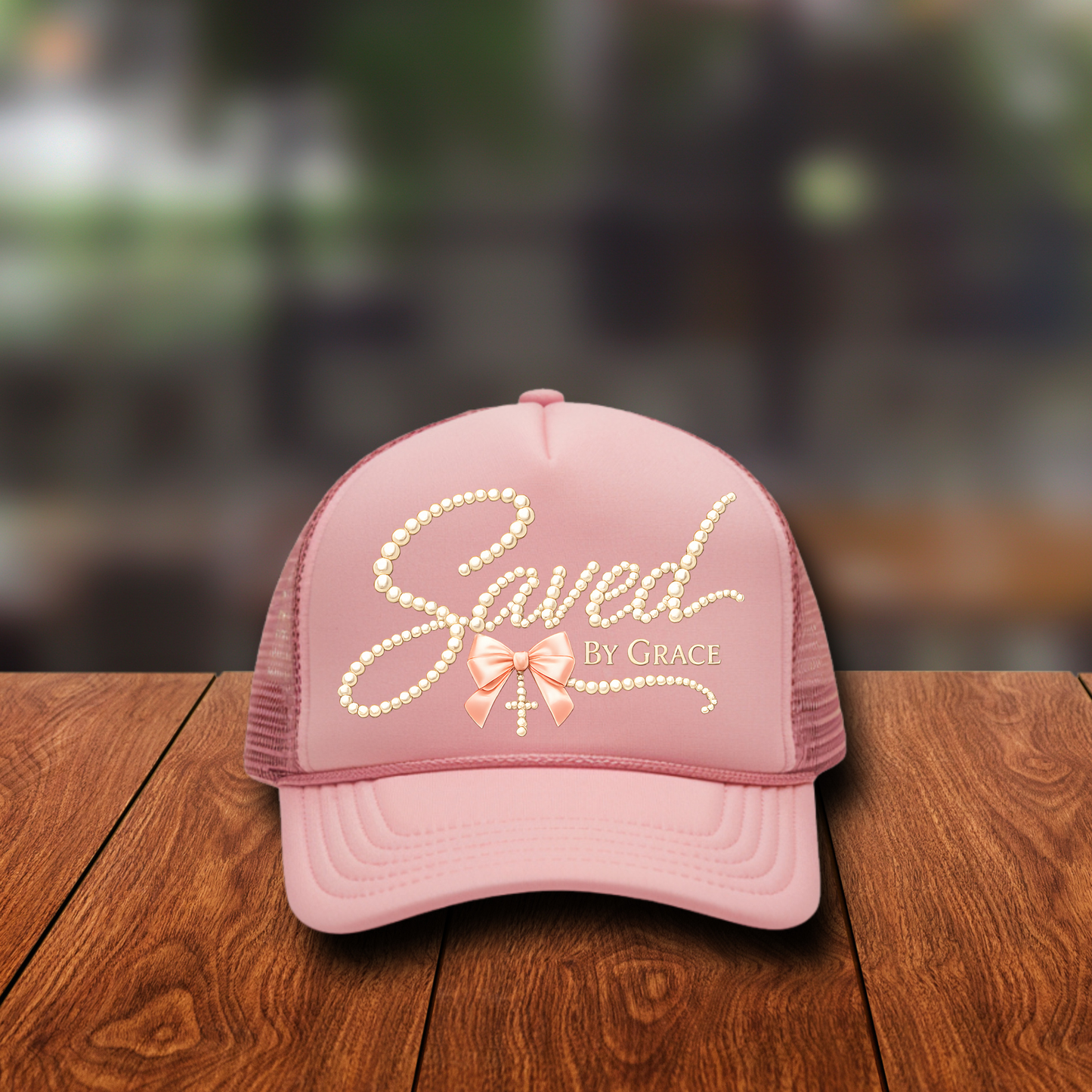 DTF Hat Patch/ Pocket -Saved By Grace Pearls