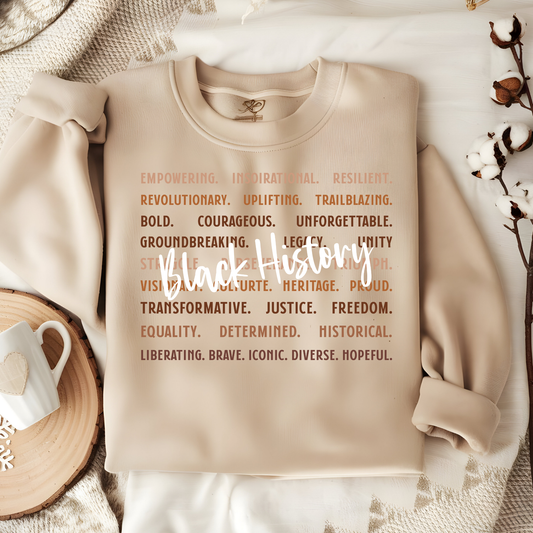 DTF- Black History Typography (2 sizes)