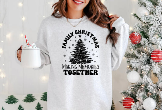 Screen Print- Family Christmas Making Memories Together