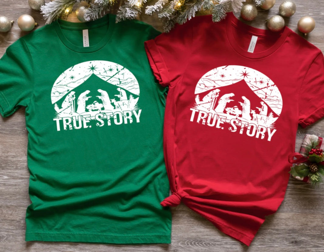Screen Print- True Story (White)