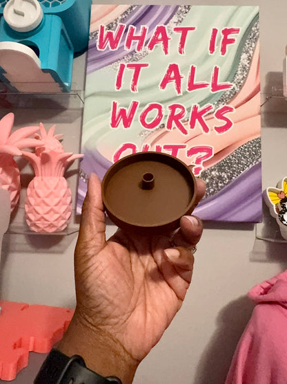 Shaker Lid Topper 3D Printed Item