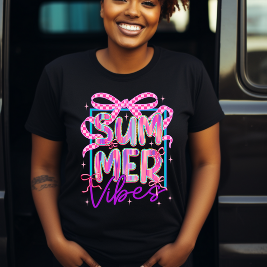 DTF- Summer Vibes Coquette (Neon)