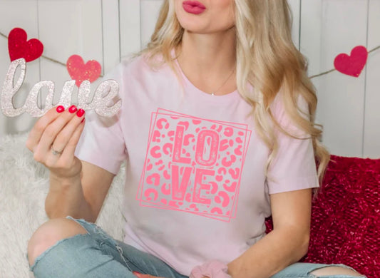 Screen Print- Love Cheetah- Adult