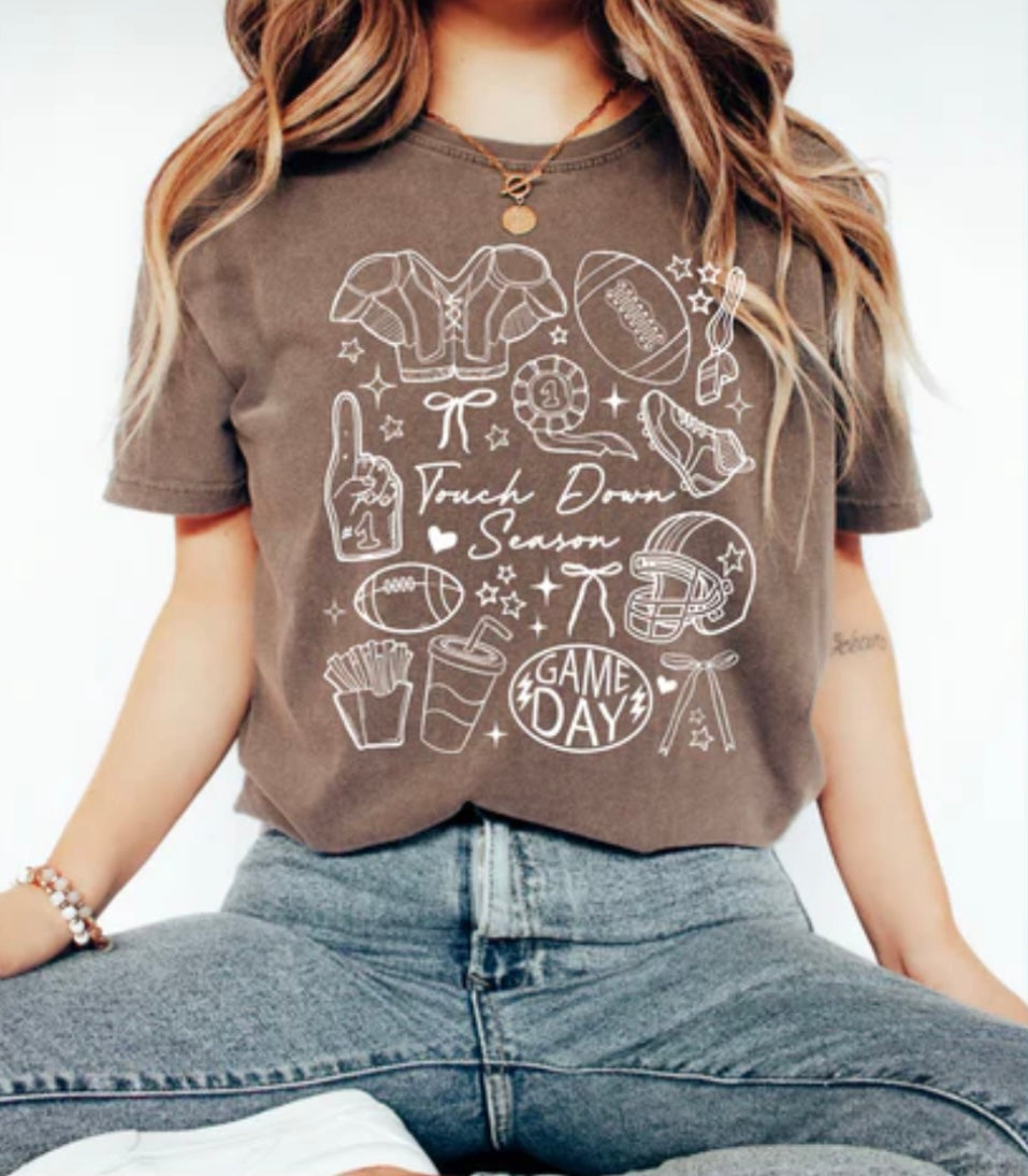 Screen Print- Touchdown Season Collage (White)