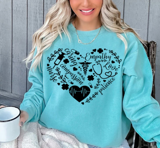 Screen Print-  Nurse Heart
