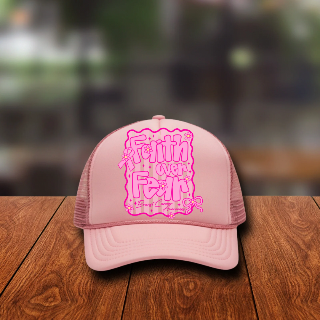 Faith Over Fear Breast Cancer Awareness- Transfers