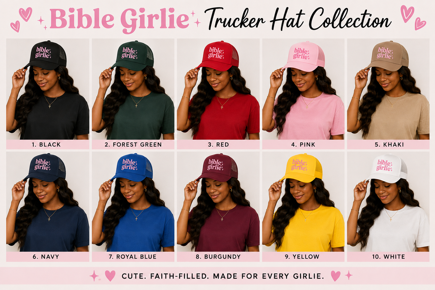Pre-Order- Screen Print- Bible Girlie (Pocket/Hat Design)- SHIPS OUT BY 8/24