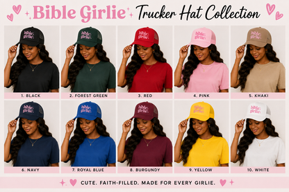 Pre-Order- Screen Print- Bible Girlie (Pocket/Hat Design)- SHIPS OUT BY 8/24