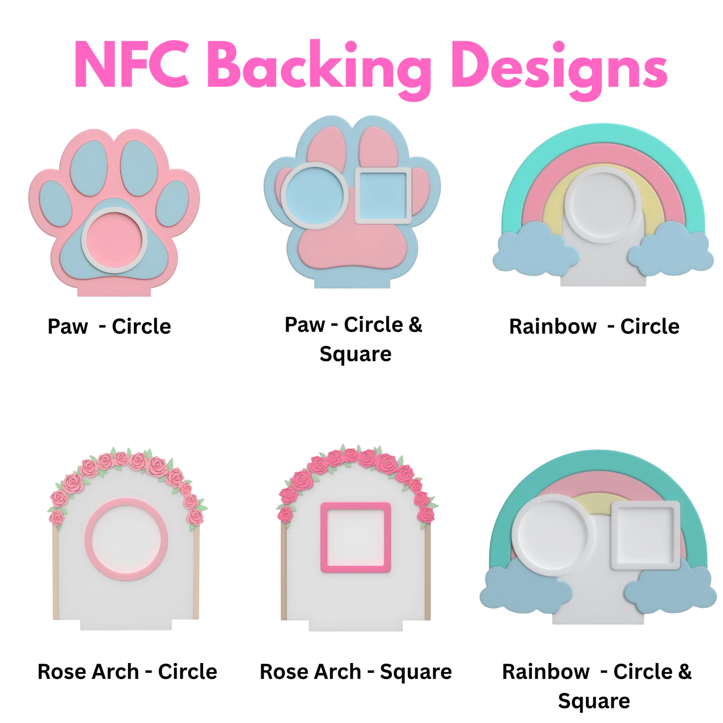 NFC Tap To Pay Follow Stands & Keychain Bundle