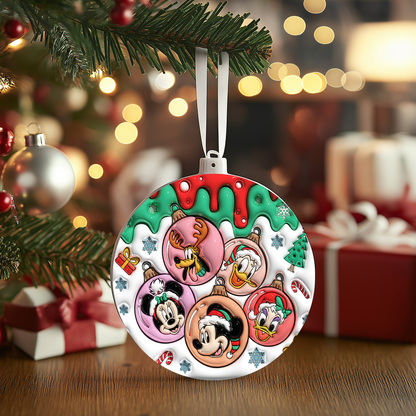UV DTF-  Christmas Ornaments Cartoons (2"x2")