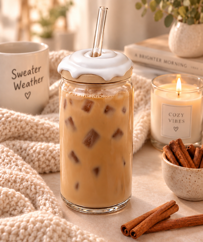 Cinnamon Roll - Tumbler Lid Toppers