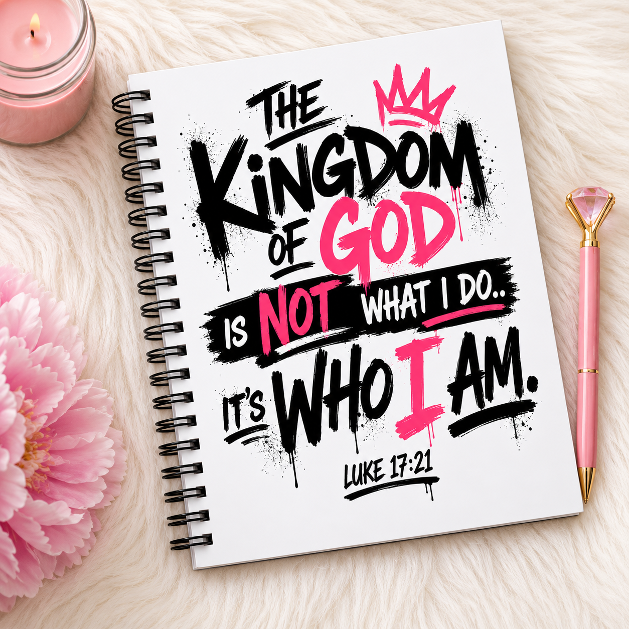 Pre-Order- The Kingdom Is Who I Am -UV DTF Journal Cover (Closes 7/26/26)