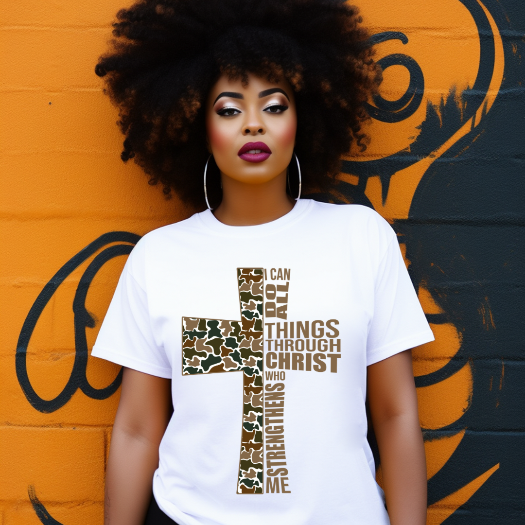 DTF- I Can Do All Things Through Christ- Camo