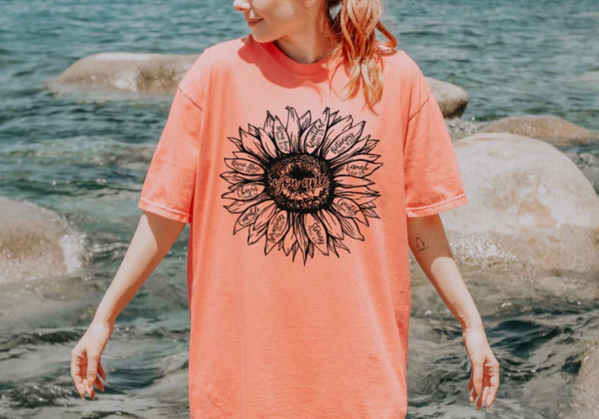 Screen Print- You Are Sunflower (Black)