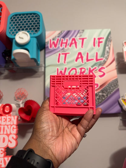 Mini Stackable Milk Crate 3D Printed