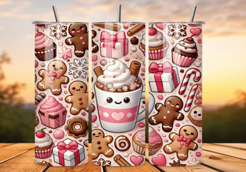 Sublimation Drinkware Wraps- Christmas Designs
