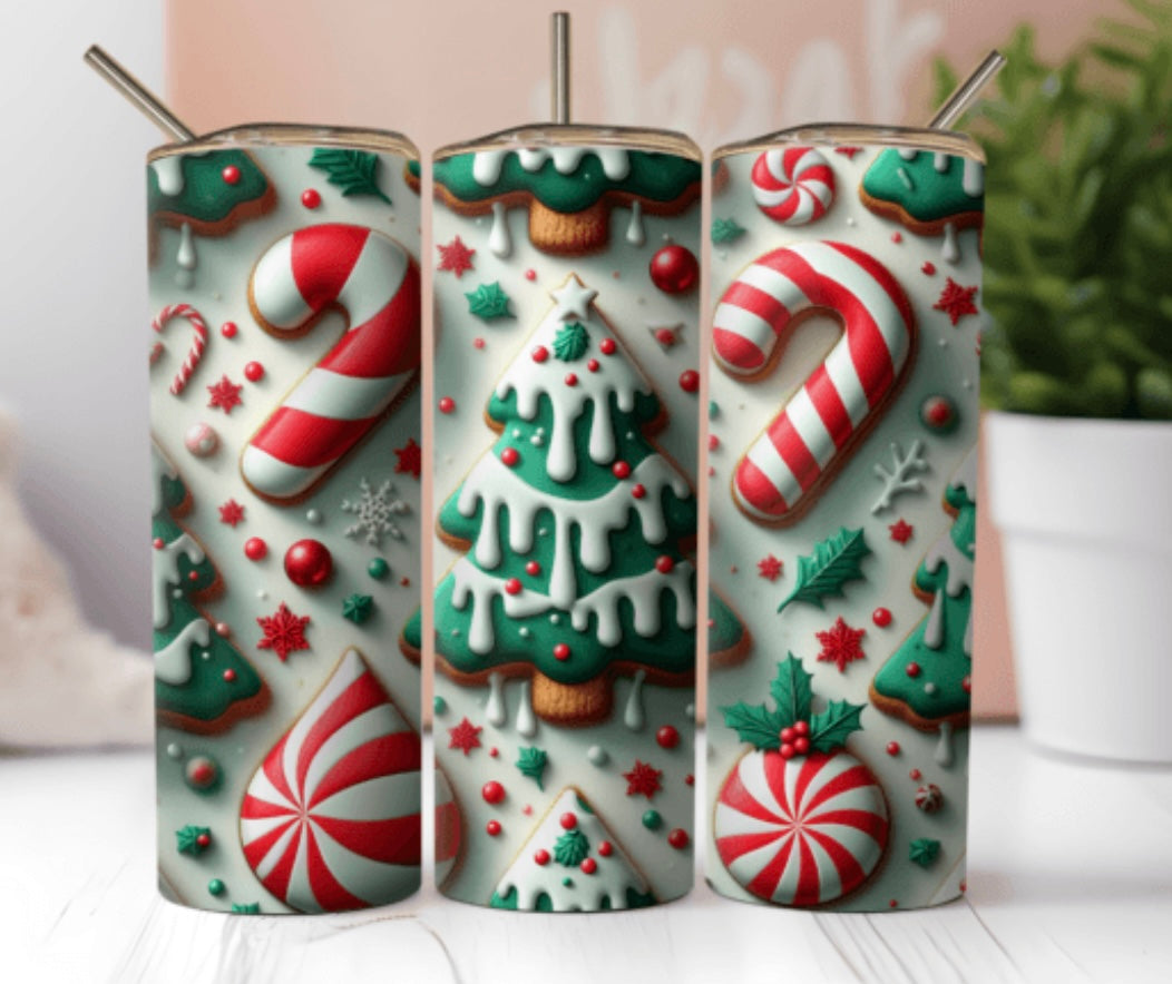 Sublimation Drinkware Wraps- Christmas Designs