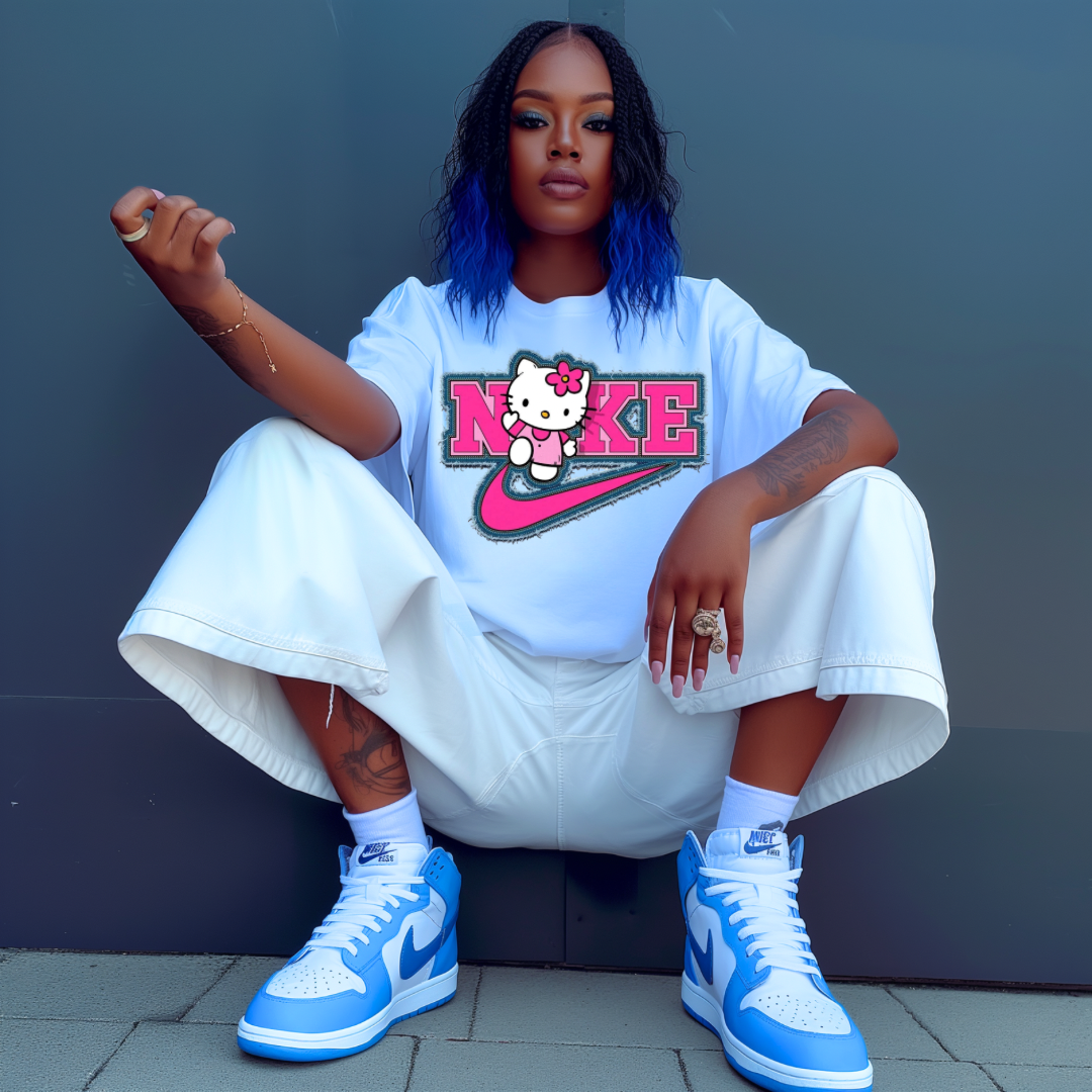 DTF- NKE Denim Hello Kitty