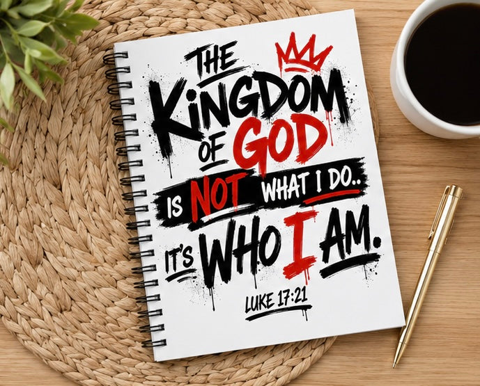 Pre-Order- The Kingdom Is Who I Am -UV DTF Journal Cover (Closes 7/26/26)