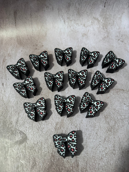 Bowtiful Leopard - 3D Printed Straw Topper (w/ 2 sizes)