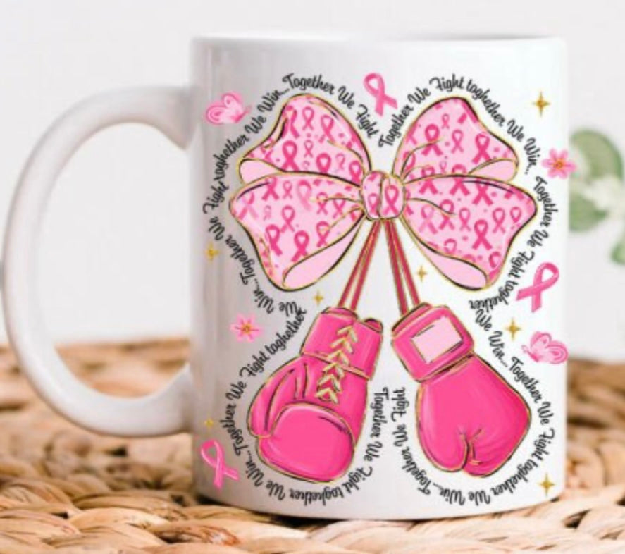Fight Cancer Gloves Breast Cancer Awareness- Transfers