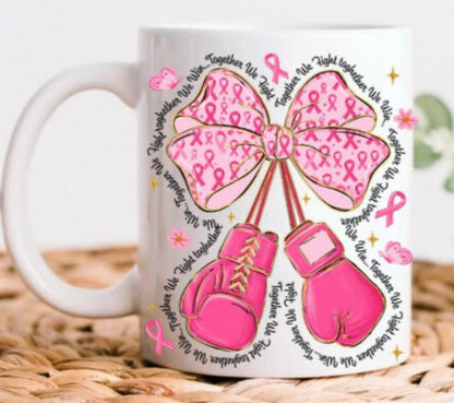 Fight Cancer Gloves Breast Cancer Awareness- Transfers