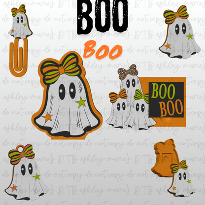 Boo Boo -Inspired 3D Printed Office Bundle | Horror Desk Organizer Set | Pen Holder, Sticky Note Holder, Jumbo Paper Clips & Desk Accessories