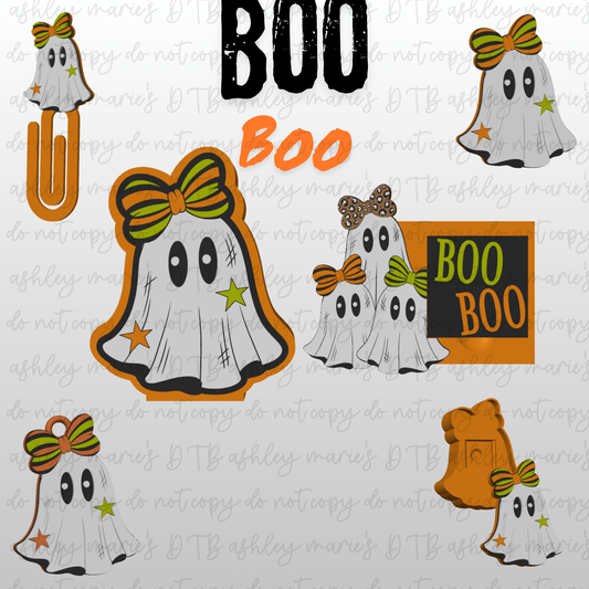 Boo Boo -Inspired 3D Printed Office Bundle | Horror Desk Organizer Set | Pen Holder, Sticky Note Holder, Jumbo Paper Clips & Desk Accessories