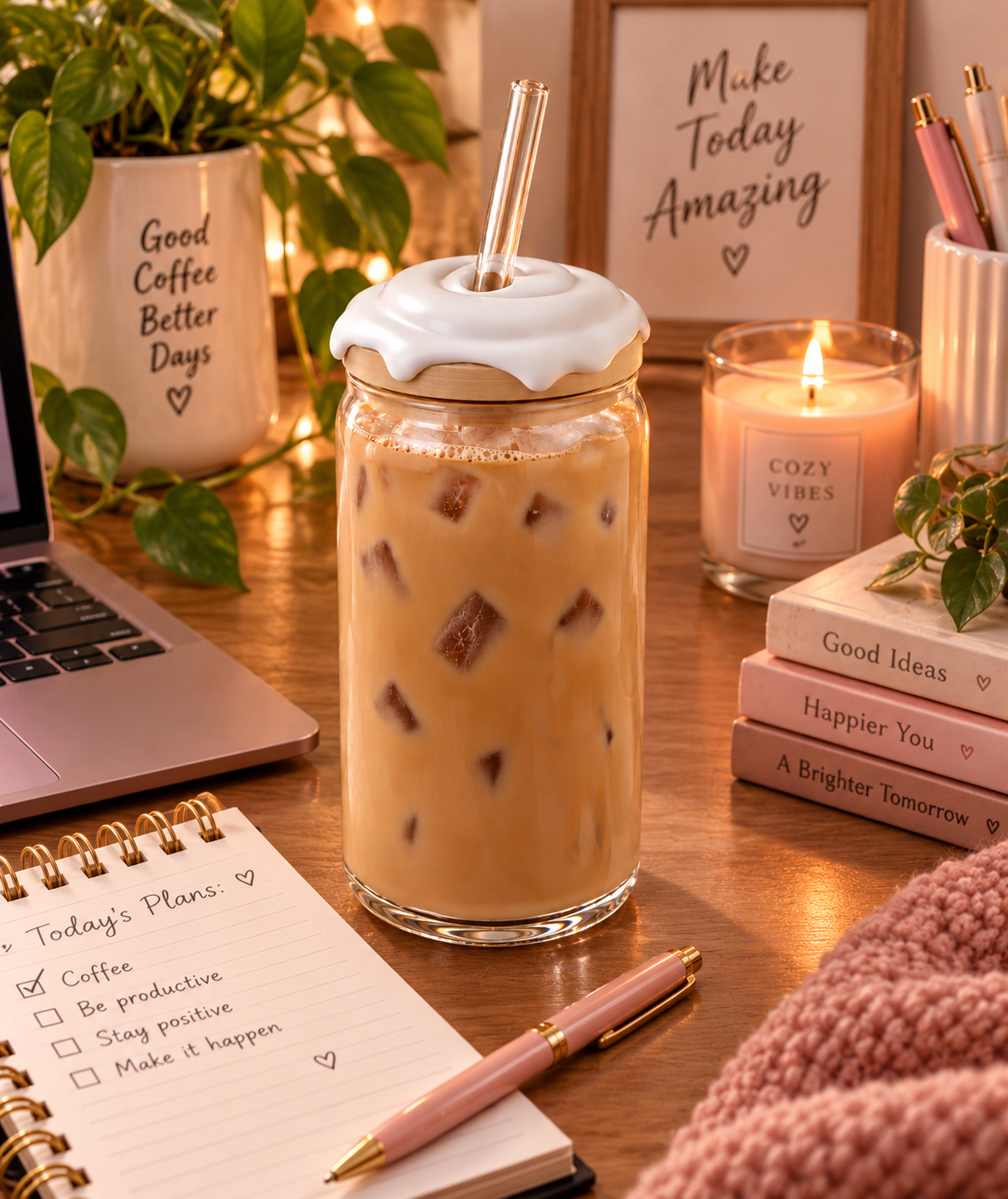 Cinnamon Roll - Tumbler Lid Toppers