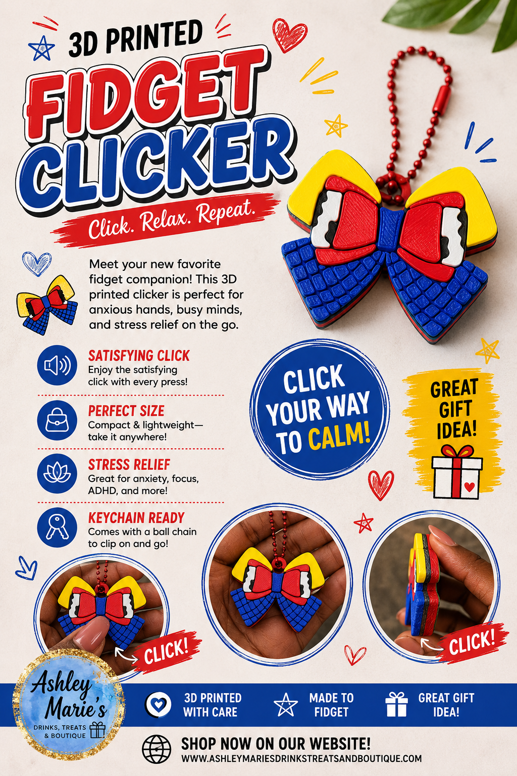 Toy Story - Fidget Clicker 3D Printed