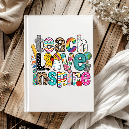 Teach Love Inspire - DTF, UV DTF, & UV DTF Journal Transfer Bundle