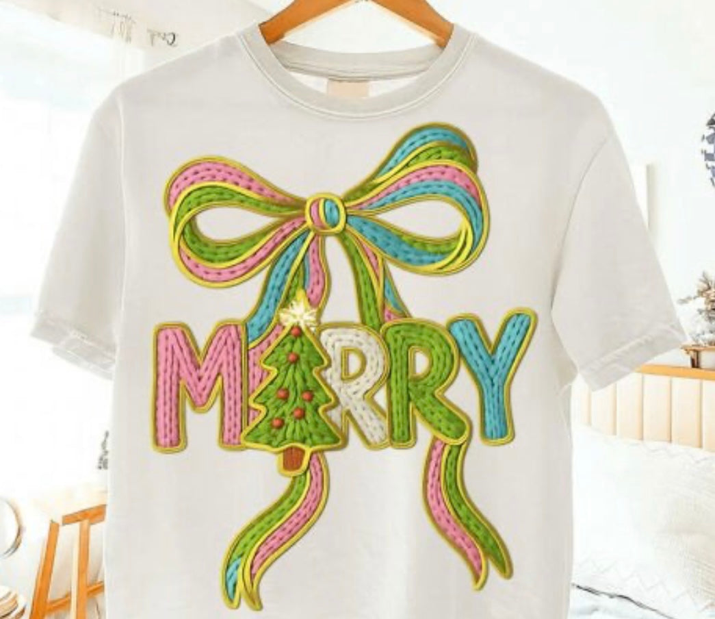 Faux Yarn Merry Coquette- Transfers