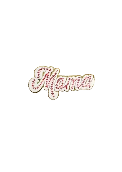Mama-Baseball Chenille Patch