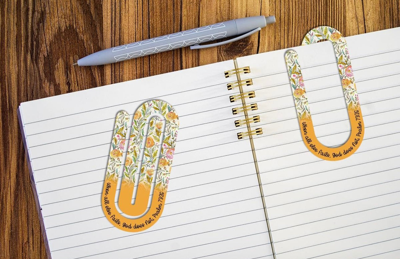 Large Paper Clip/Bookmarks Sublimation Prints