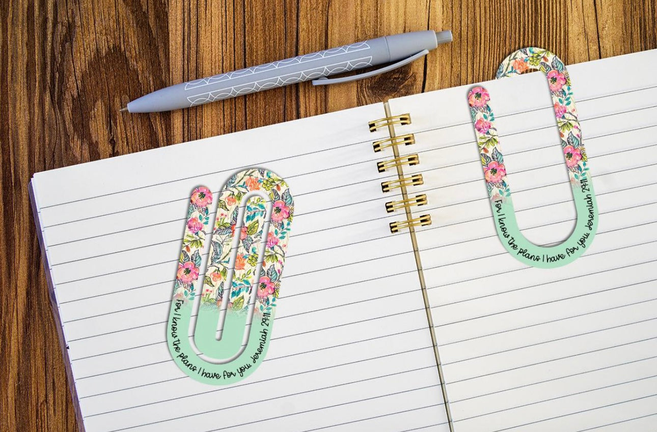 Large Paper Clip/Bookmarks Sublimation Prints