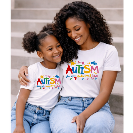 DTF- Autism Accept Understand Love (2 sizes)