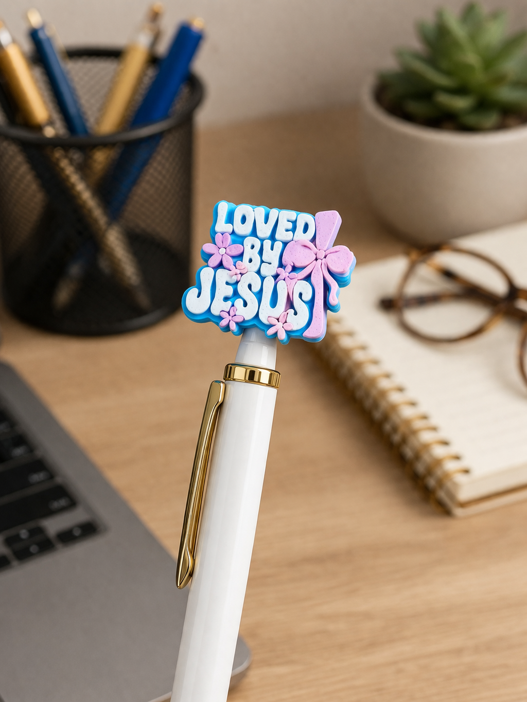 Loved By Jesus - 3D Printed Desk Accessory Bundle Builder