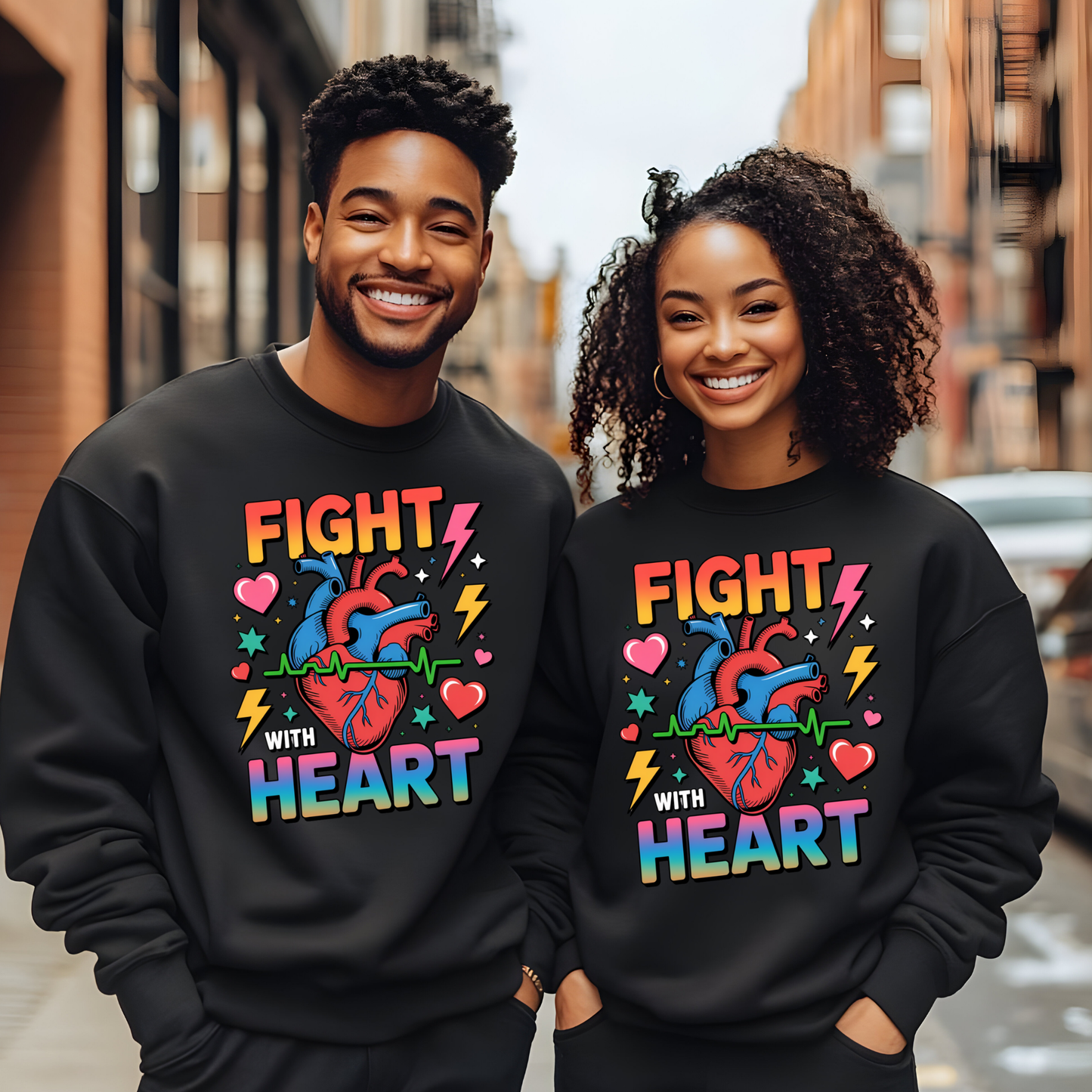 DTF- Fight With Heart (2 sizes)