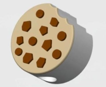 Chip Cookie Straw Topper (w/ 2 sizes)