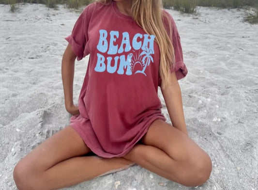 Screen Print-Beach Bum (Blue)