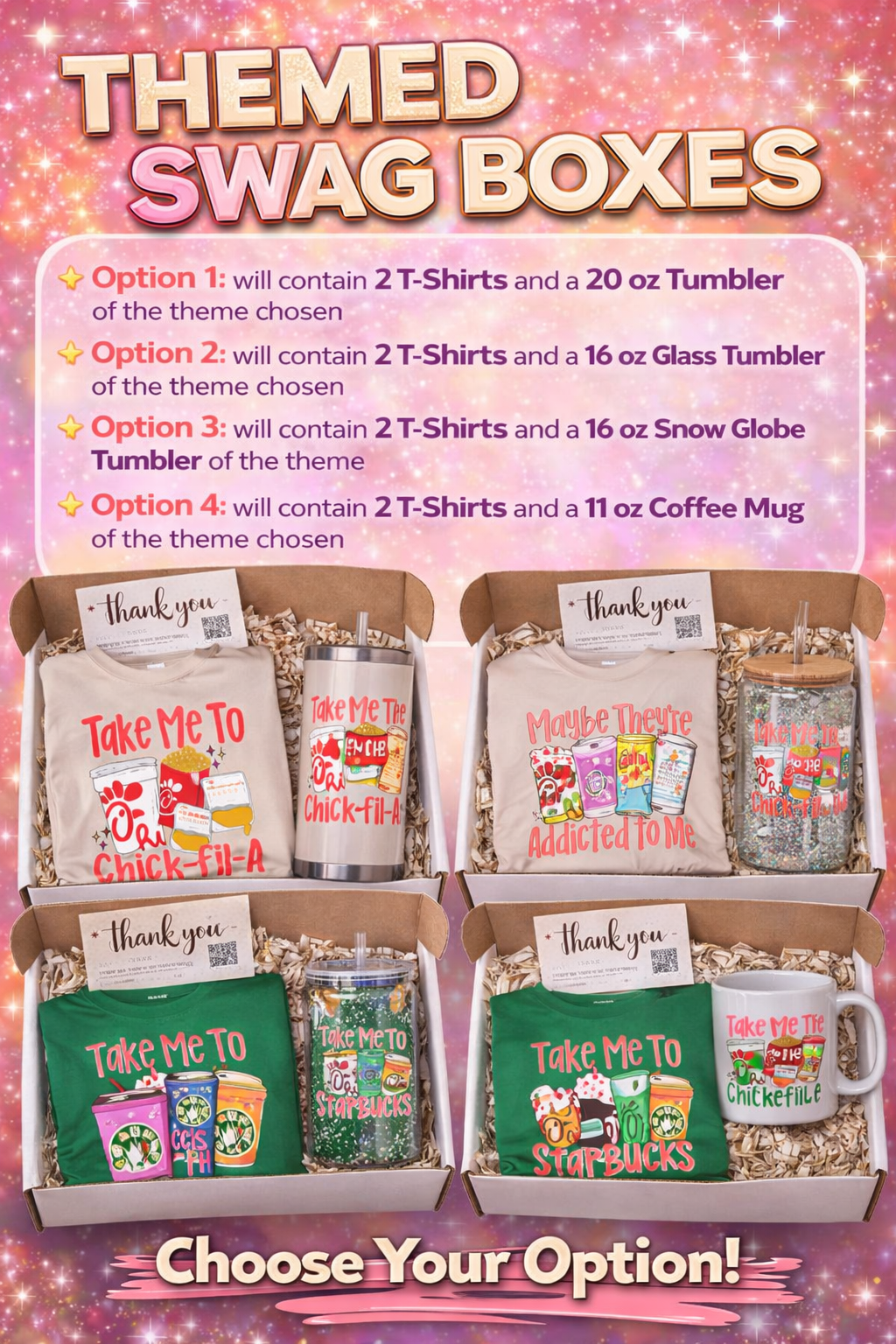 Eateries and Drinks Themed Swag Box