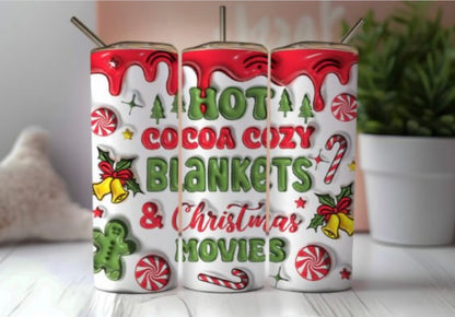 Sublimation Drinkware Wraps- Christmas Designs