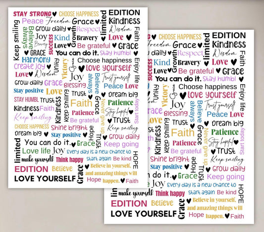 UV DTF Journal Cover-  Affirmations