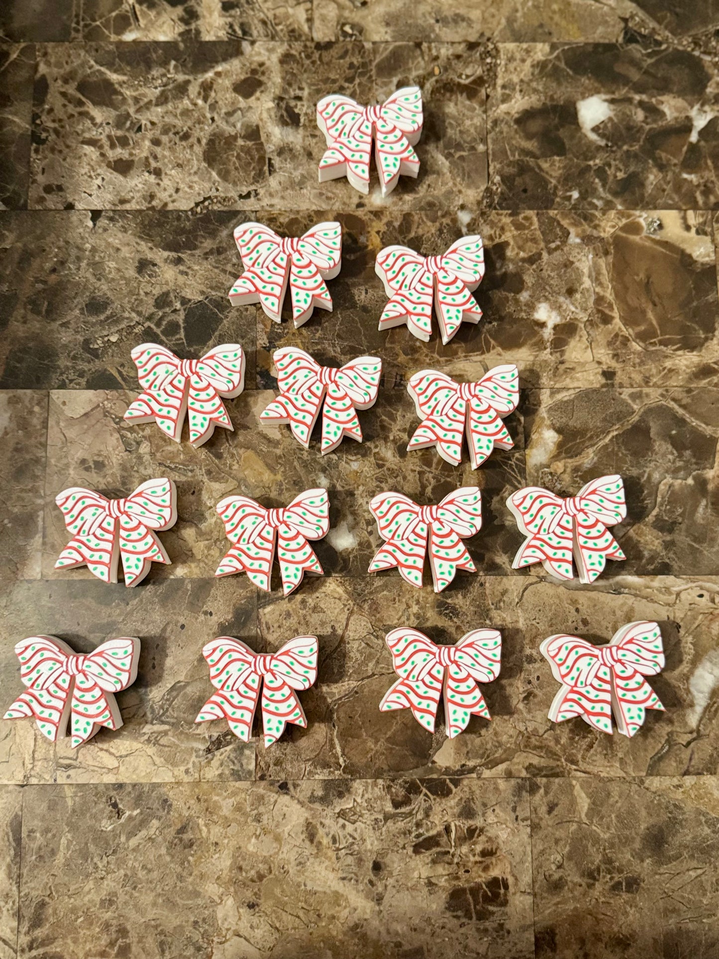 (RTS) Christmas Tree Straw Toppers