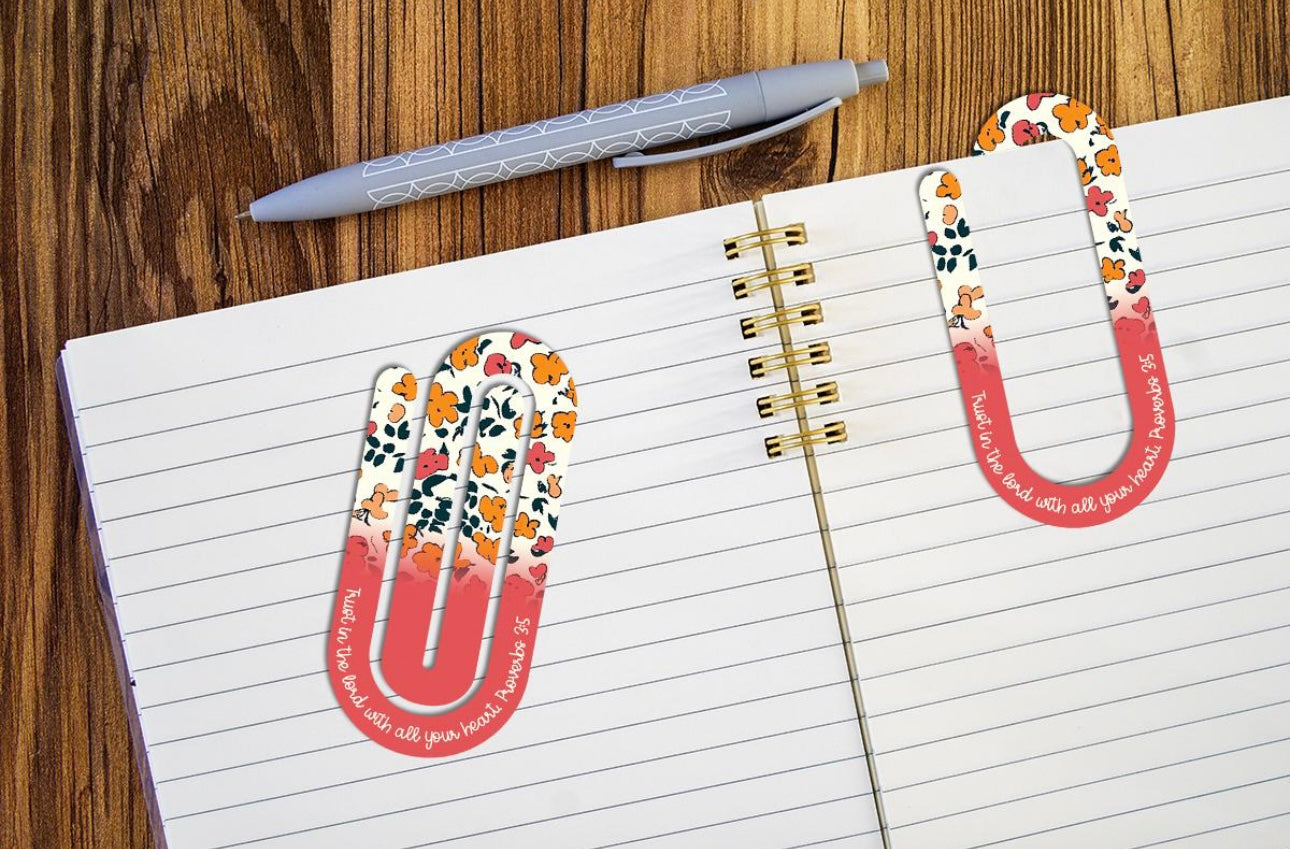 Large Paper Clip/Bookmarks Sublimation Prints